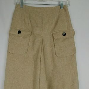 Shabby Apple Wool Midi Skirt